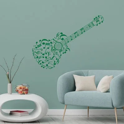 INDIGOS UG - Decalcomanie da muro - adesivi da parete - Murale - D53 Corona Abbastanza Foglie Fiori, Lilla, 96 x 78 cm - Decorazione per soggiorno