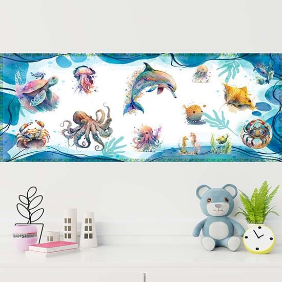 Acquario adesivo artistico da parete