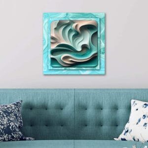 Arte moderna su quadro 3d decorativo da parete