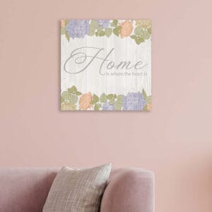 Frase casa su quadro shabby chic