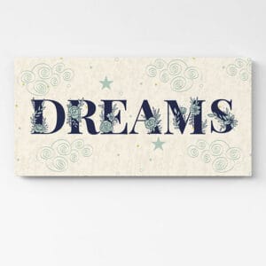 Quadri camera da letto sweet dreams su tela