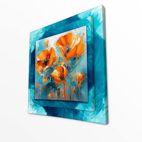 Guying Art Surf Onde sul muro Pittura su tela Paesaggio al tramonto Paesaggio marino Poster e stampe Immagini di arte della parete per la decorazione della stanza 30x50 cm Senza cornice