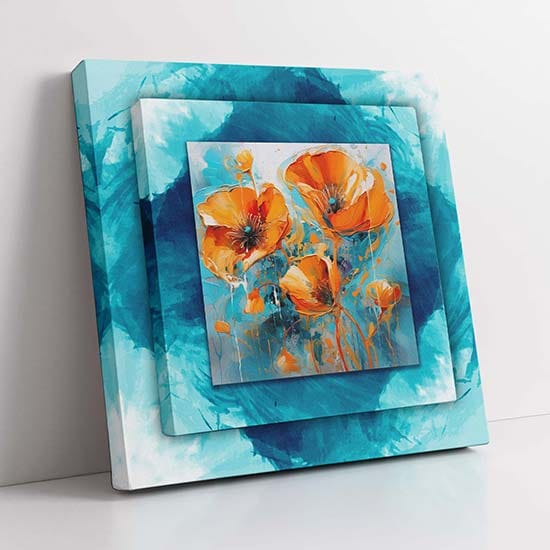 Quadro 3d arte moderna su tela