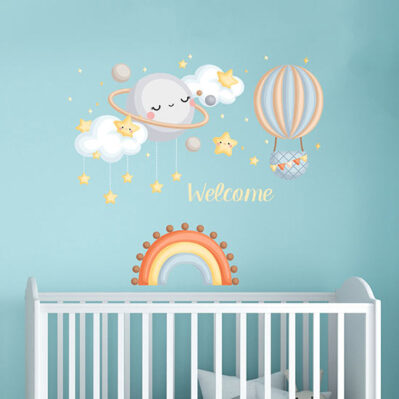 Wall stickers per bambini welcome baby adesivi