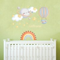 Adesivi Murali Cuore 60 Pezzi - Decorazione Camera Bambini Stile Boh&eacute;mien
