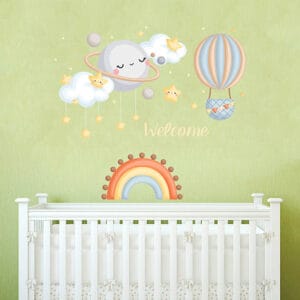 Wall stickers per bambini welcome baby adesivi murali