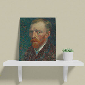 Quadro con autoritratto di Van Gogh stampato su tela