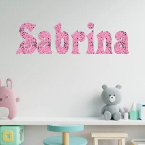 Adesivi personalizzati con nome da parete per ragazzi