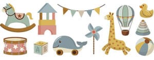 Decorazioni adesive da parete per bambini stickers baby