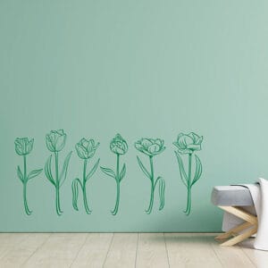 Fiori design adesivi da muro decorativi