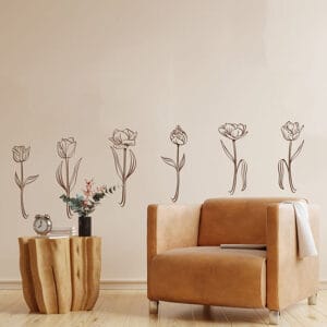 Fiori design adesivi da muro wall stickers