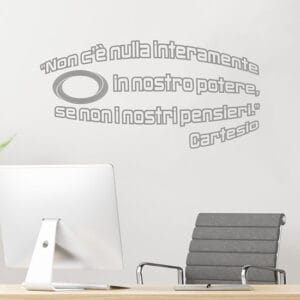 Frase di Cartesio adesiva da muro design moderno
