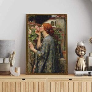 Quadro Lo spirito della rosa di John William Waterhouse riproduzione