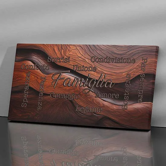 WTD 3004 - Quadro in legno con scritta in lingua tedesca Herzlich Willkommen Schön, dass du da bist 15 x 15 x 2 cm da appoggiare/appendere in 3D, con scritta in lingua tedesca