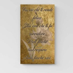 Quadro Personalizzato con Foto su Tela Canvas - Fotoquadro con Telaio in Legno - Quadro verticale in HD