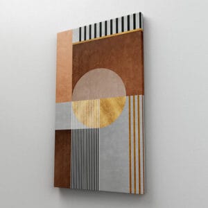Tableau Moderne Abstrait Sur Toile – Formes Fluides Et Couleurs Vives – 90x40 Cm – Made In Italy