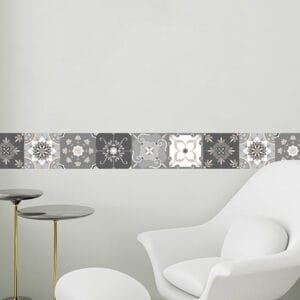Bordo adesivo da parete mosaico decorativo