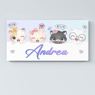 Quadro con nome personalizzato per bambini