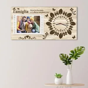 Quadro personalizzato con nomi della famiglia stampati su tela