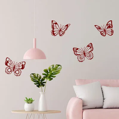 Tappeto Cameretta Bambine Farfalle Multicolore BOHO BUTTERFLY MULTI 80x150 84342536