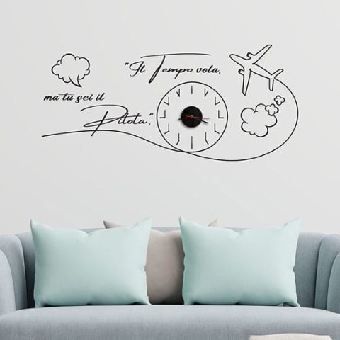 Adesivo Murale Ibisco 70x58 Cm | Decalcomania Rimovibile Per Pareti | Decorazione Soggiorno, Camera Bambini, Ufficio | Vinile Opaco Lilla