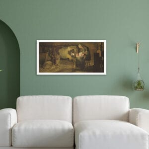 Quadro di Segantini Le due madri su tela stampa moderna