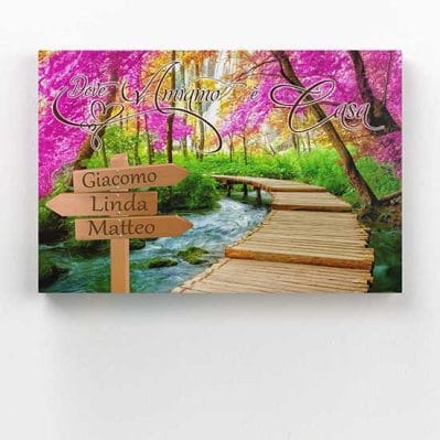 Quadro personalizzabile con nomi della famiglia