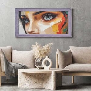Quadro su tela occhi donna stampa moderna
