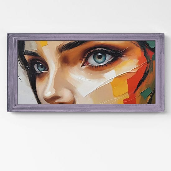 Quadro su tela occhi donna