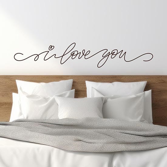 Wall stickers frasi muro camera da letto