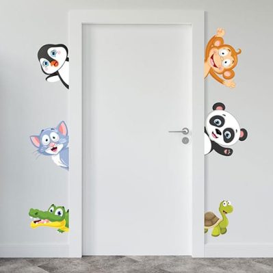 Adesivi murali per bambini cornice porta