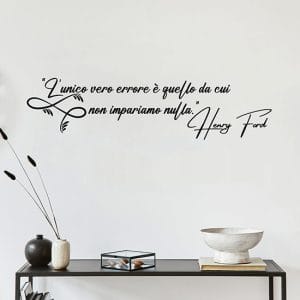 Frase motivazionale adesiva per parete di Henry Ford