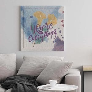 Quadro su tela you're my everything