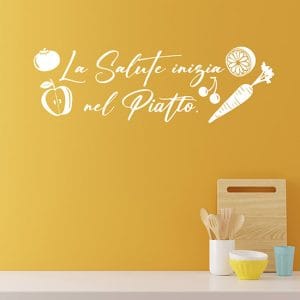 Adesivi murali cucina scritte da parete per decorare