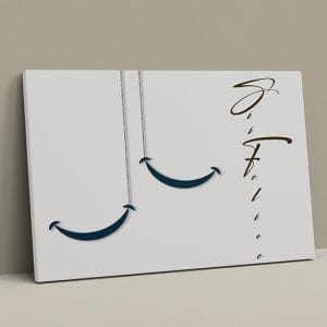 Quadri per cucina con scritte su tela Sii felice