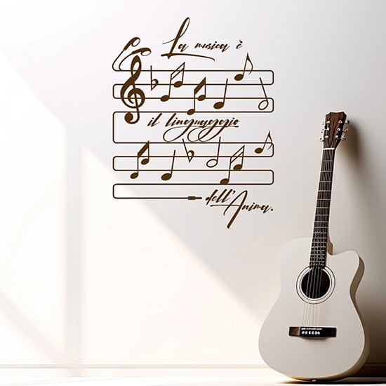 Adesivi da parete decorazioni sulla musica stickers