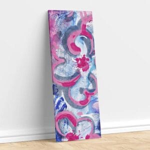 Quadri astratti arte moderna su tela verticale