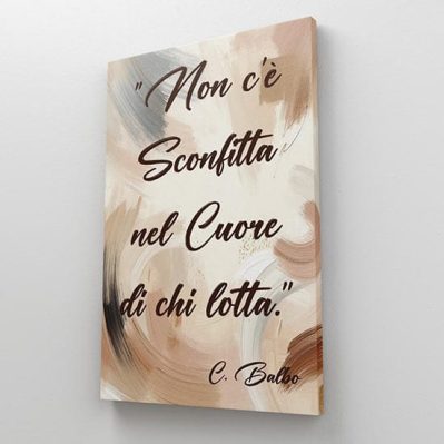 Quadro motivazionale con frase su tela moderna