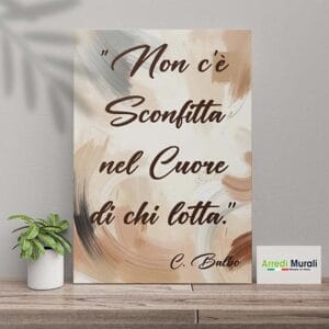 quadro motivazionale con frase su tela per soggiorno moderno