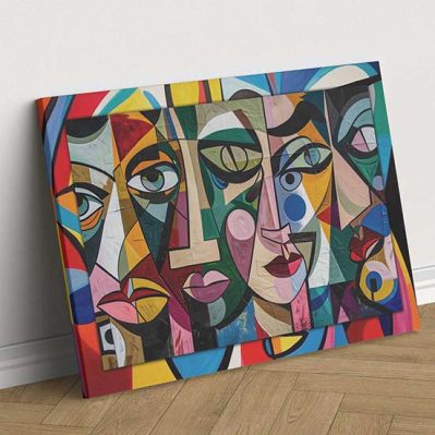 Quadro con cubismo stile moderno da appendere