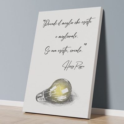 Quadro moderno con frase per ufficio su tela