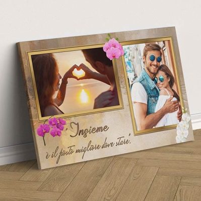 Quadro personalizzato famiglia su tela