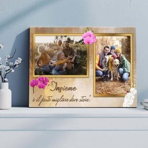 Quadro personalizzato famiglia su tela moderna