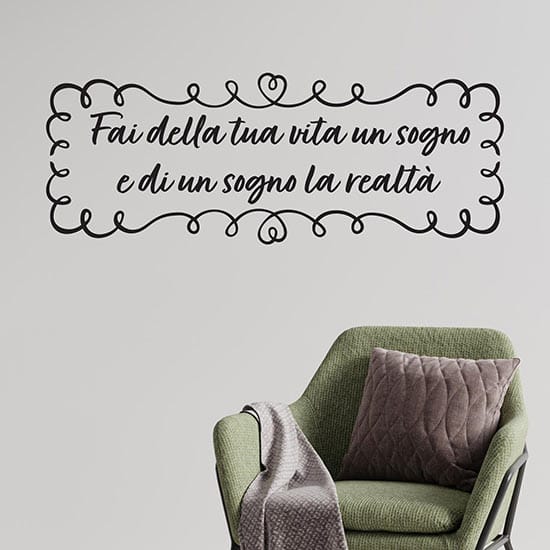 Adesivi personalizzati per pareti con il tuo testo