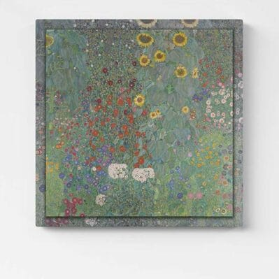 Quadro di Klimt Giardino di campagna con girasoli