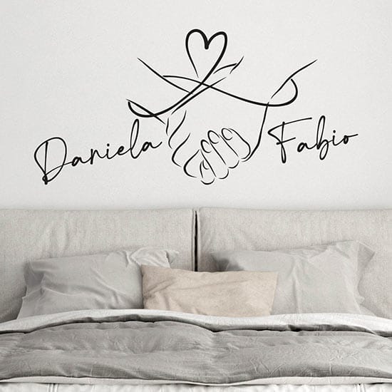 Adesivi personalizzabili per testata letto