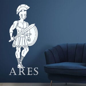 Adesivo da parete dio greco Ares