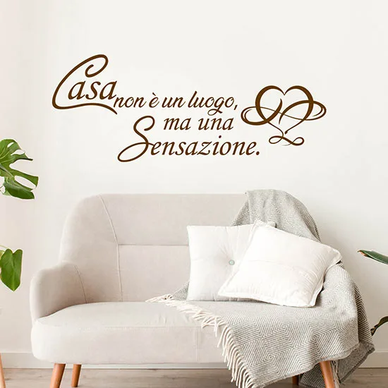 Scritte adesive murali per la famiglia, decorazioni da parete