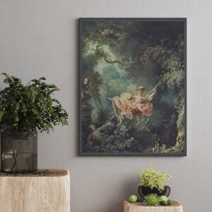 Quadro famoso l'Altalena di Fragonard stampato su tela