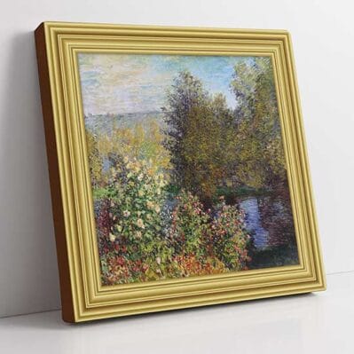 Angolo del giardino a Montgeron di Monet quadro su tela